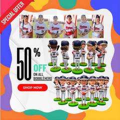 Custom Baseball Team Members Bobbleheads, Custom Group Buy Bobbleheads, Custom Basketball Team Bobbleheads, Custom Football Team Bobbleheads