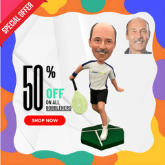 Custom Badminton Bobblehead, Custom Tennis Bobblehead As Birthday Gift, Custom Table Tennis Figurines, Custom Athlete Statues