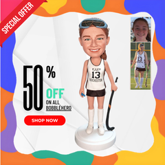 Custom Sorts Bobbleheads, Custom Hockey Bobblehead, Gifts For Hockey Fans, Gifts For Female Sports Fan, Unique Gifts For Hockey Lovers