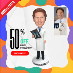 Custom Doctor Bobblehead, Personalized Gifts For Doctors, Best Gifts For Referring Doctors, Best Gifts To Give To Doctors