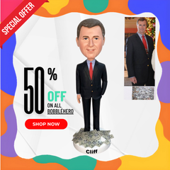 Custom Gifts For Your Boss Male, Custom Business Bobbleheads, Custom groomsman Bobbleheads, Unique Manager Gifts