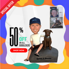 Custom Bobbleheads With Pet, Custom Bobblehead With Dog, Custom Pet Bobblehead, Custom Animal Figurines, Custom Dog Figurines