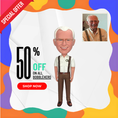 Custom Bobblehead For Dad, Grandpa, Old Man, Professor, Colleague, Create Your Own Bobblehead, Make Your Own Bobblehead