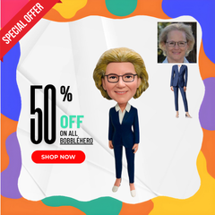 Custom Grandmother Bobbleheads, Personalized Female Office Statues, Personalized Gifts For Your Boss Female, Great Gifts For Women Boss