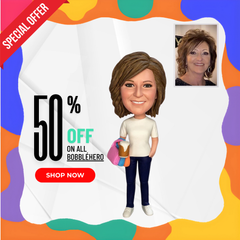 Custom Female Bobbleheads, Best Gift For Mother's Birthday, Unique Mothers Day Gift Ideas, Personalized Memorial Gifts For Girlfriend