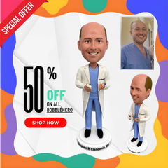 Custom Doctor Bobblehead, Personalized Dentist Bobblehead, Custom Medical Student Bobbleheads, Custom Surgeon Bobbleheads