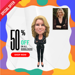 Personalized Daughter Bobblehead Lady, Custom Woman Bobbleheads, Custom Bobblehead For Mother, Create My Own Figurines From Your Photos