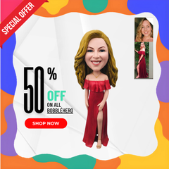 Custom Casual Bobblehead, Custom Sexy Dress Bobblehead, Custom Girl Bobblehead, Custom Bubble Head For Girlfriends, Make Your Own Bobblehead