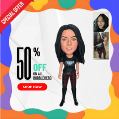 Unique Birthday Gifts For Her, Create Your Own Bobblehead From Photos, Custom Bobbleheads That Look Like You, Make Yourself an Action Figure