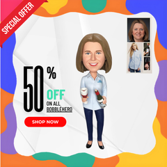 Personalized Bobblehead Of Girlfriend, Custom Bobblehead Woman, Funny Gifts To Give Your Girlfriend, Make a Bobblehead Of Myself