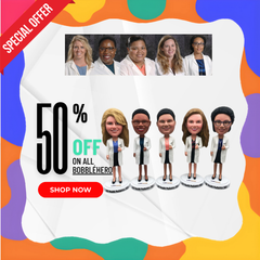 Custom Doctor Bobbleheads, Custom Dentisit Figurines, Personalized Nurses Bobbleheads, Custom Surgeon Bobbleheads, Custom Mediciner Statue