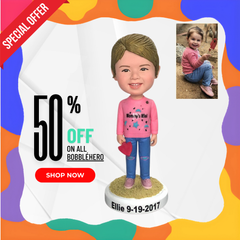 Custom Bobbleheads Of Kids, Personalized Bobbleheads For Kids, Christmas Gifts For Daughters, Turn Your Kids Into an Action Figure