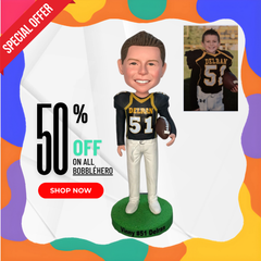 Custom Football Player Bobblehead For Kids, Unique Gifts for Football Fans, Personalized Gifts For Teenage Football Players