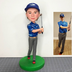 Custom Golf Bobbleheads For Girlfriend, Custom Golfer Bobblehead, Personalized Bobblehead Lady Golfer, Funny Birthday Gifts For Golfers