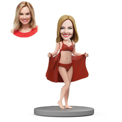 Valentine's Day Gifts Humorous Sexy Female Stripper, Custom Bobblehead With Engraved Text