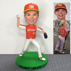 Custom Baseball Bobbleheads Players, Customized Bobbleheads Baseball Catcher For Baseball Player, Personalized Baseball Player Bobblehead