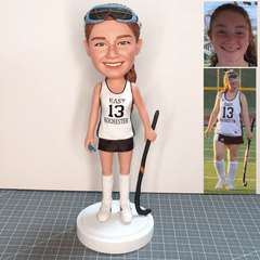 Custom Sorts Bobbleheads, Custom Hockey Bobblehead, Gifts For Hockey Fans, Gifts For Female Sports Fan, Unique Gifts For Hockey Lovers