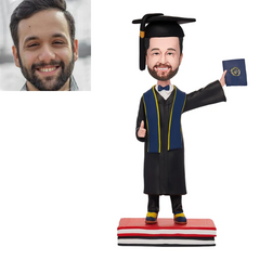 Custom Bobbleheads Graduation, Personalized Graduate Bobble Hero, Custom Graduation Gifts Based On Your Photos