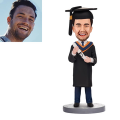 Custom Bobblehead Graduation, Personalized Graduate Bobble Head, Custom Graduation Gifts Based On Your Photos For Friends Figures