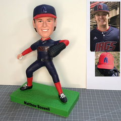 Custom Baseball Bobbleheads Female Baseball Players, Custom Bobbleheads Baseball Catcher, Best Gift For Young Baseball Player