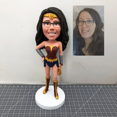 Custom Superhero Bobbleheads, Custom Hero Bobblehead As Unique Anniversary Gift, Custom Heroine Figurines, Design Your Own Hero Bobbleheads