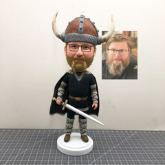 Custom Hero Bobbleheads, Personalized Swordsman Figurines From Photos, Custom Monster Bobblehead Action Figures