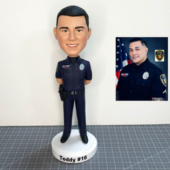 Custom Policemen Bobbleheads, Custom Police Officer Bobblehead, Personalized Patrol Bobbleheads, Custom Sheriff, Prosecutor Bobbleheads