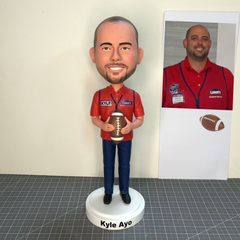 Custom Football Bobblehead, Custom Football Player Bobblehead, Gifts For Soccer Coach Bobblehead, Unique Football Coach Gifts