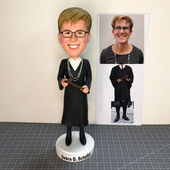 Custom Female Judge Bobblehead, Personalized Bobblehead Judge As Gifts, Personalized Judge Gifts Funny Gifts For Judges