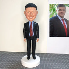 Custom Business Bobblehead, Personalized Groomsmen Gifts, Custom Groom Figurines, Christmas Gifts For Your Boss, Colleagues, Friends