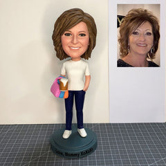 Custom Female Bobbleheads, Best Gift For Mother's Birthday, Unique Mothers Day Gift Ideas, Personalized Memorial Gifts For Girlfriend