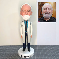 Custom Bobbleheads For Doctor With a Stethoscope, Awesome Gifts For Male Doctors, Medical Doctor Bobblehead, Christmas Presents For Doctors