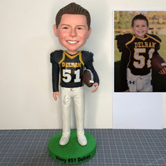 Custom Football Player Bobblehead For Kids, Unique Gifts for Football Fans, Personalized Gifts For Teenage Football Players