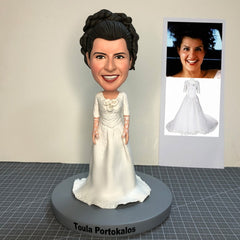 Custom Bride Bobblehead For Wedding, Personalized Wedding Figurine Gifts, Personalized Wedding Gift for Bride