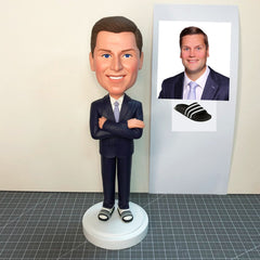 Custom Office Bobbleheads, Personalized Bobbleheads Business, Christmas Gift For Boss, Great Christmas Business Gifts For Customers