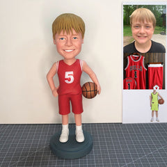 Custom Bobblehead Basketball Player For Kids, Custom Cool Gifts For Basketball Lover, Custom NBA Sports Bobblehead Of You From Your Picture