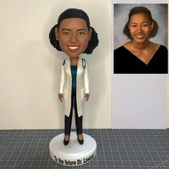 Custom Doctor Bobblehead Doll, Personalized Gifts For Doctors, Personalized Female Doctor Statues, Personalized Action Figure Doctor