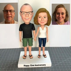 Custom Couple Bobbleheads, Personalized Wedding Gifts For Couple, Wedding Anniversary Gift For Couple, Unique Christmas Gifts For Couples