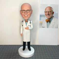 Custom Medical Doctor Bobblehead Figurines With Stethoscope, Christmas Presents For Doctors, Birthday Gifts For Doctor, Surgeon, Dentist