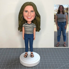 Personalized Female Statues, Create Your Own Doll That Looks Like You, Gift ideas For Boss's Day Female, Unique Gift For Best Friend Female