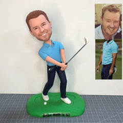 Custom Golf Bobblehead, Personalized Golf Gifts For Him, Unique Golf Gifts For Him, Custom Boss Gifts For Golf lovers, Gifts For Golfers