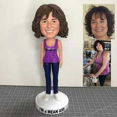 Custom Women Bobblehead, Custom Grandmother Bobblehead, Custom Best Gift For Mother's Birthday, Unique Mothers Day Gift Ideas