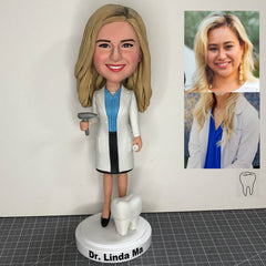 Medical Doctor Bobblehead Figurines, Custom Bobblehead Doctor, Custom Dentist Bobblehead, Custom Doctor Figurine