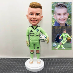 Custom Football Player Bobblehead, Custom Football Player Figure Bobblehead, Custom Kids Bobblehead Gifts For Teenage Football Players