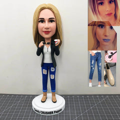 Custom Make-up Girl Bobblehead, Custom Cosmetician Bobblehead, Custom Makeup Artist Bobblehead For Girl, Custom Bobbleheads For Girlfriends