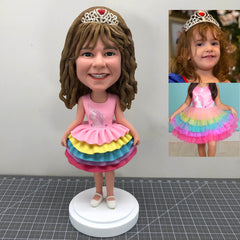 Custom Bobblehead Of Kids, Custom Princess Bobbleheads, Unique Gifts Doll Made That Looks Like My Daughter, Special Gift For My Daughter