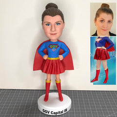 Custom Superhero Bobbleheads, Custom Superhero Figures, Custom Superhero Figures, Custom Supergirl Bobblehead, Custom Superwoman Bobblehead