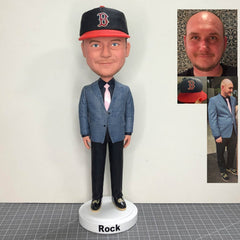 Custom Bobblehead With Hat, Unique Gift For Boyfriend, Best Gift For Boyfriend Christmas, Personalized Bobblehead For Boyfriend, Dad, Boss