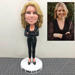 Personalized Daughter Bobblehead Lady, Custom Woman Bobbleheads, Custom Bobblehead For Mother, Create My Own Figurines From Your Photos