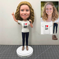 Custom Bobbleheads, Personalized Action Figure Of Yourself,Great Female Employee Holiday Gifts, Unique Birthday Gift Girlfriend